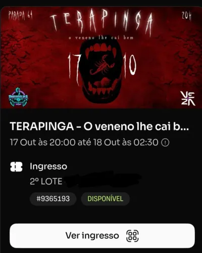 Terapinga - Festa 17/10/2026 - Atlética Psicodélica