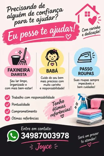 Estou aqui anunciando meus serviços