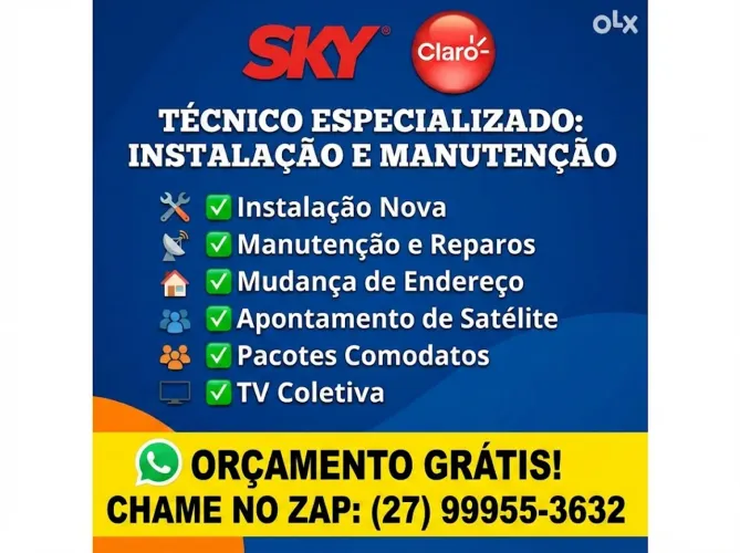 MANUTENÇÃO E SERVIÇOS DE ANTENA