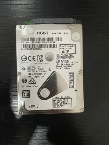 HD 500GB 2.5" 5400RPM HGST HTS545050A7E680