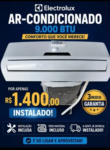 Ar condicionado Eletrolux 9 mil btus