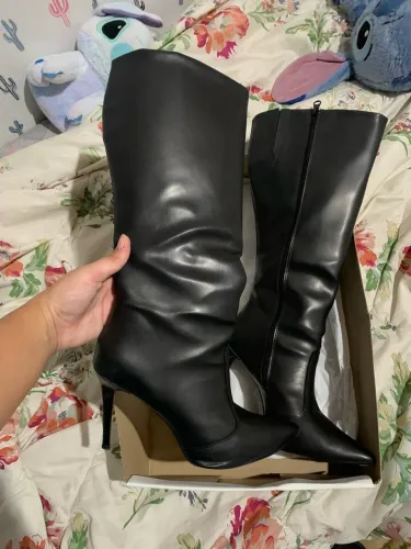 Bota cano alto salto fino