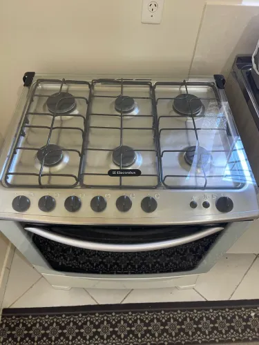 Fogão Electrolux 6 Bocas Inox + Forno Grande - Excelente Estado