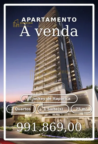 Oportunidade única no Jockey de Itaparica Apartamento com 3 Quartos e Varanda!