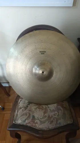 Prato zidjian avedis medium Ride 22 vintage raridade, década de 70