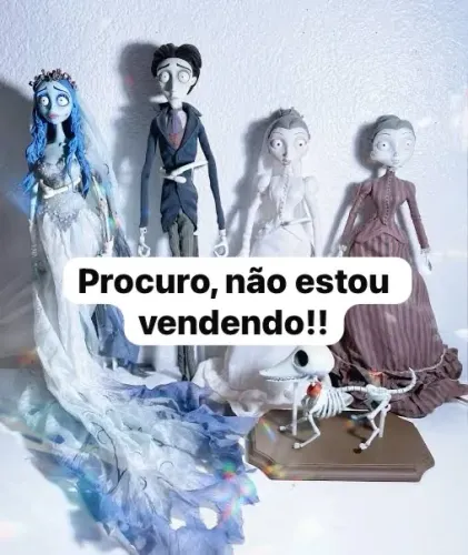 Boneca noiva cadáver corpse bride Tim Burton stop motion Disney Barbie colecionador