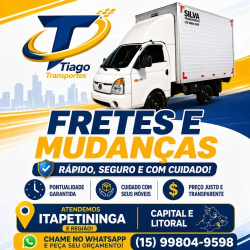 MUDANÇAS E FRETES ITAPETININGA E REGIÃO(Á PARTIR DE 230,00)