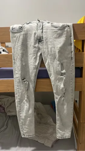 Calça de jogador cinza tamanho 42