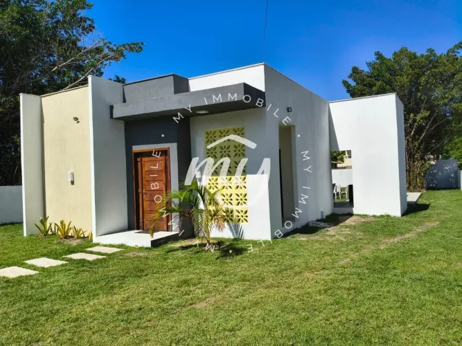 Águas de Sauípe | Casa Duplex 107m² | Mobiliada | 3 Dormitórios | 5 Vagas | Pé na Áreia