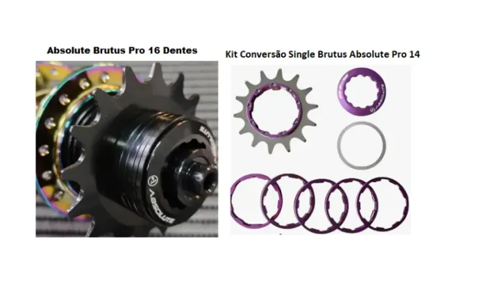 Kit single Absolute Brutus Cog 16 dentes bike gions bmx