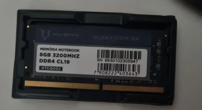 Memória RAM 8GB Husky para notebook