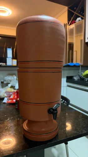 Filtro de barro do tempo dê vovó