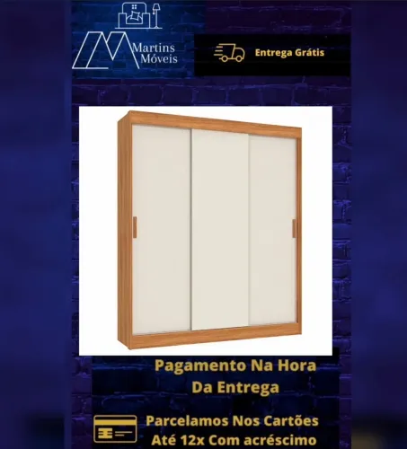 GRANDE PROMOÇÃO* GUARDA ROUPA FELLICCI COM ENTREGA GRÁTIS ACEITA CARTÃO