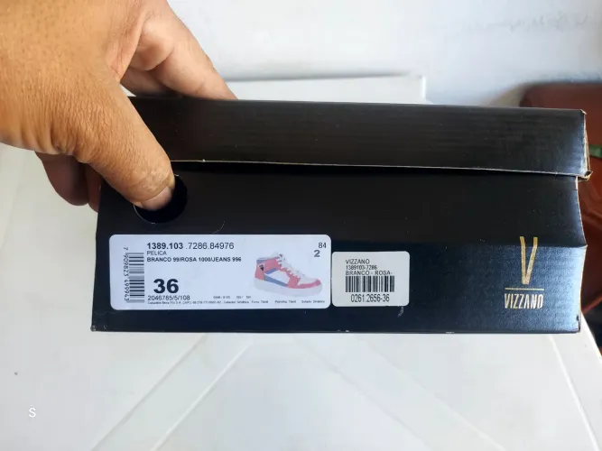 Tenis cano alto vizzano n 36