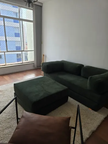 Puff Chaise Sofá na Caixa Verde Musgo