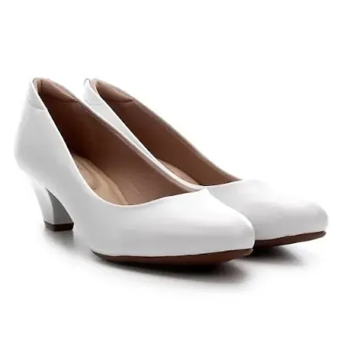 salto curto branco tam 35 moldare ultra conforto