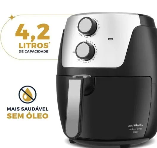 Air Fryer Britânia 4,2L - Nova, Nunca Usada!