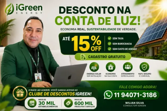 DESCONTO NA CONTA DE LUZ