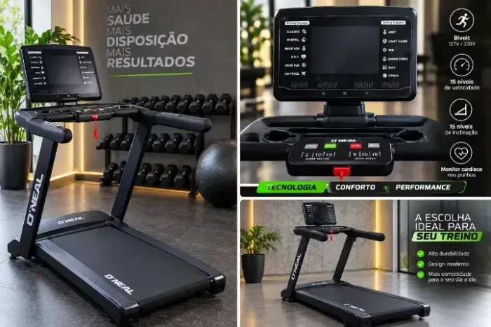 Esteira Oneal Bf803 Ergométrica Preta 22km/h 220v 