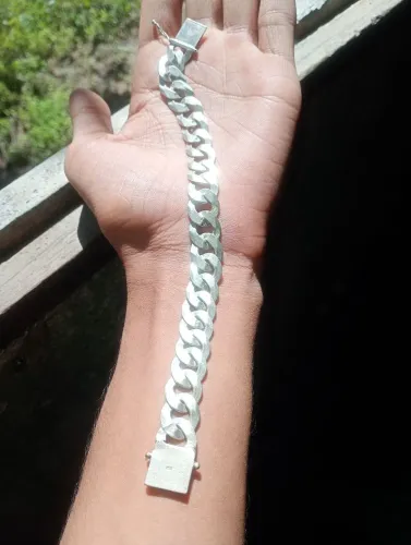 Pulseira de prata 13mm