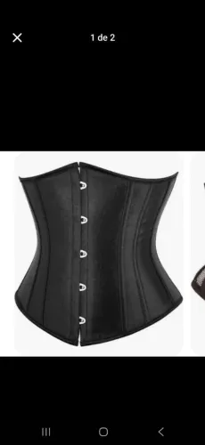 Corselete preto Tamanho G