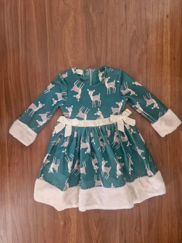 Vestido Luluzinha verde Infantil 