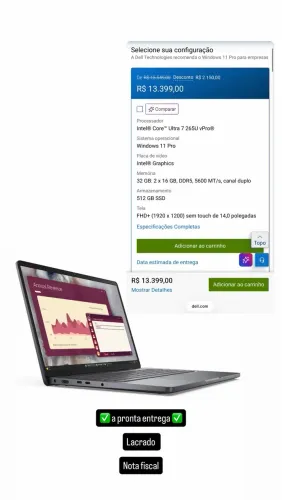 Notebook DELL PRO 14