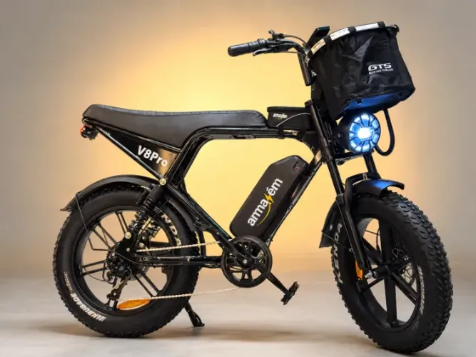 Bike Elétrica V8 PRO 2025 - Garantia + Brindes - Até 21x no Cartão