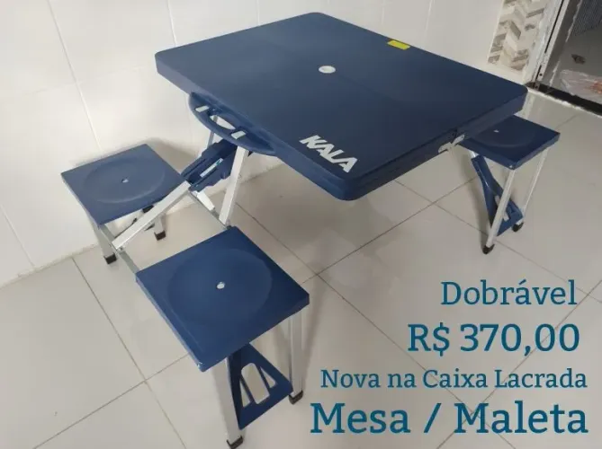 Mesa Articulada Vira Maleta Para Adultos