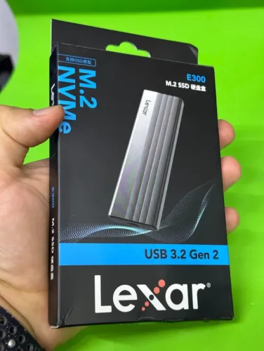 Case Lexar E300 M.2 NVMe USB 3.2 Gen 2 Tipo C 10Gbps para SSD 2230 a 2280
