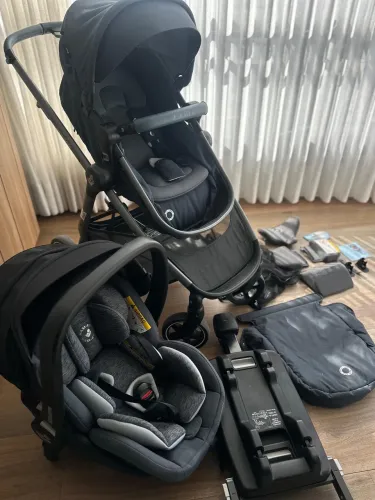 Carrinho de Bebê Maxi-Cosi Travel System Anna2 TS TRIO ISO Essential - Grafite