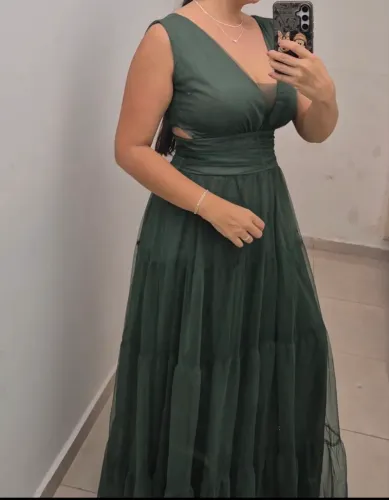Vestido verde oliva