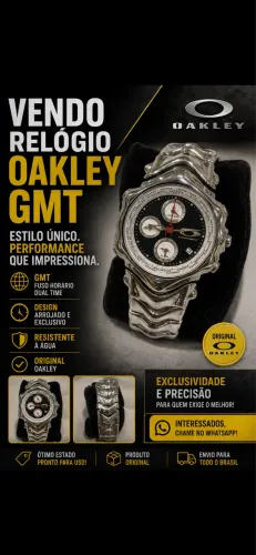 Vendo Relógio Oakley GMT