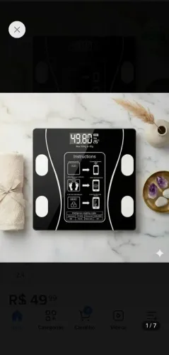 Balança digital Bluetooth