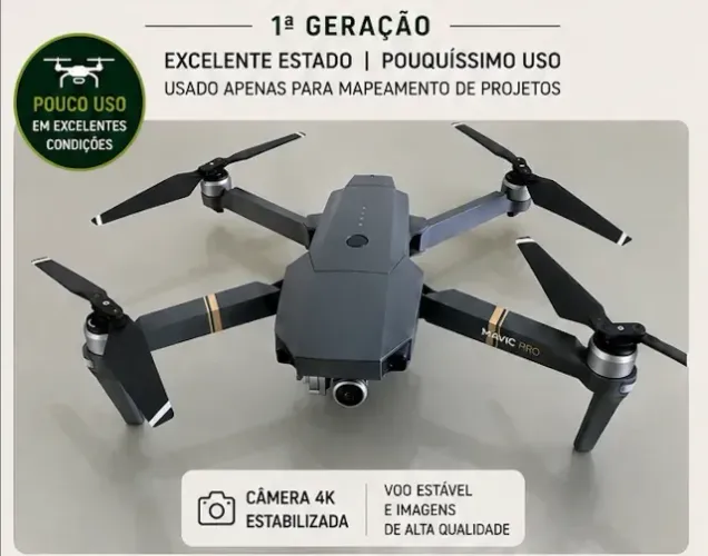 DJI Mavic Pro Drone 4K - Kit Completo 2 Baterias + Acessórios