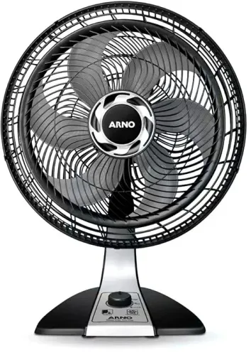 Ventilador 40 cm Silence Force Arno Preto/ Prata 110V - Para Conserto / Peças<br>
