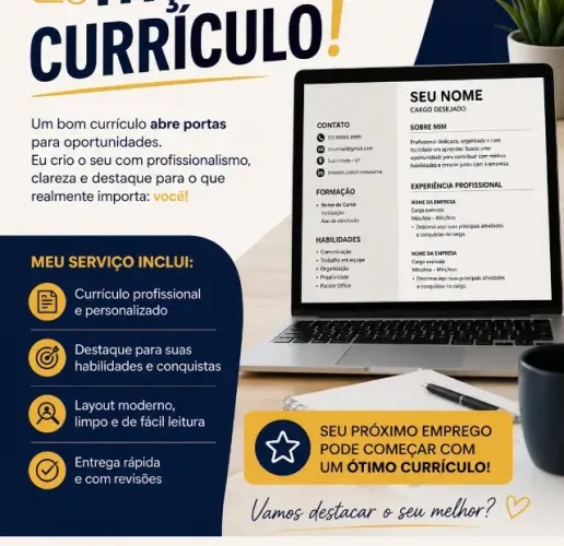 Currículos Criados por Especialista em RH e Recrutamento
