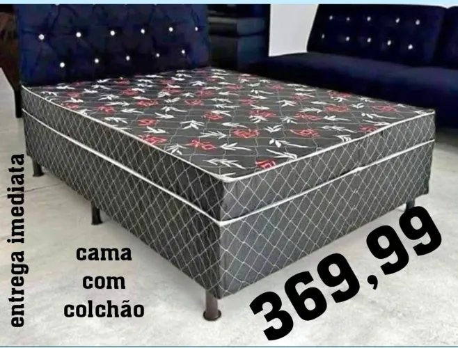 Cama com colchão casal conjugado do, entrega imediata 
