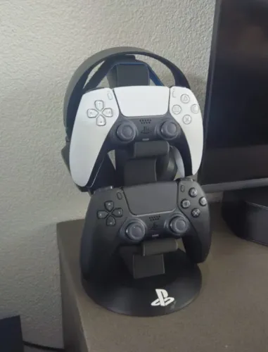 Suporte Dualsense - 2 Controles e Headset