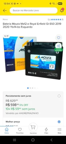 Bateria Moura Moto MA12-E 