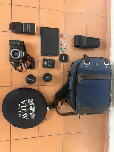 KIT FOTOGRÁFICO CANON 5D MARK II + LENTES + FLASH + ACESSÓRIOS