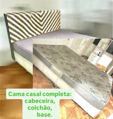 Cama casal box completa