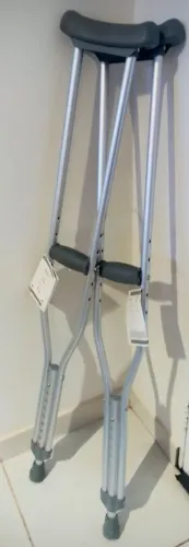 2 Muletas (1 par) axilar de alumínio Supermedy