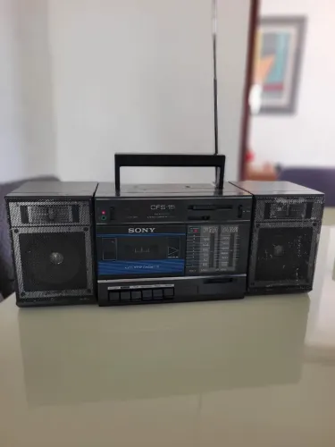Rádio Gravador antigo Sony 