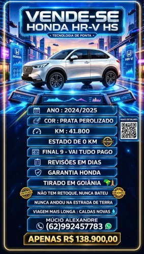 Honda HR-V EXL 1.5 Sensing 16V 5P Aut. 2025