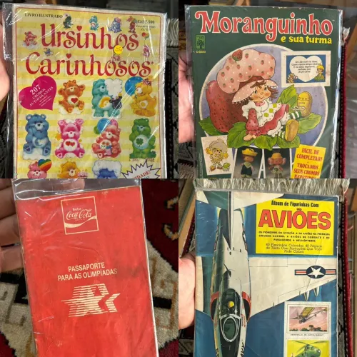 Lote 16 Álbuns de Figurinhas Completos e Incompletos Coleção