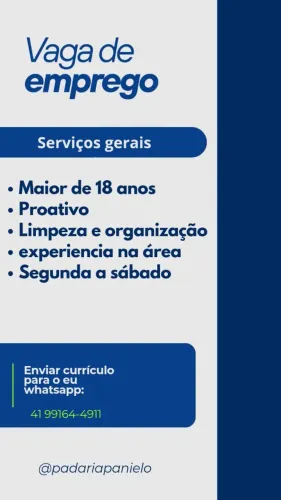 Panificadora contrata