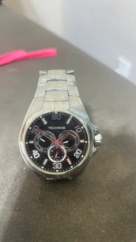Relógio Technos Skymaster prata 