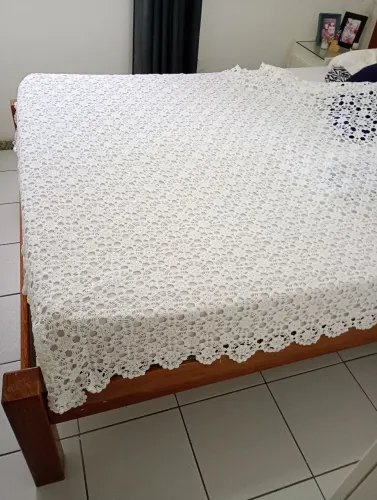 Colcha casal crochê