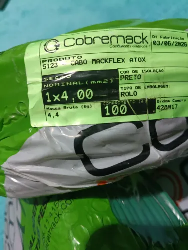 3 rolo Fio 4mm 100 metros cobremack